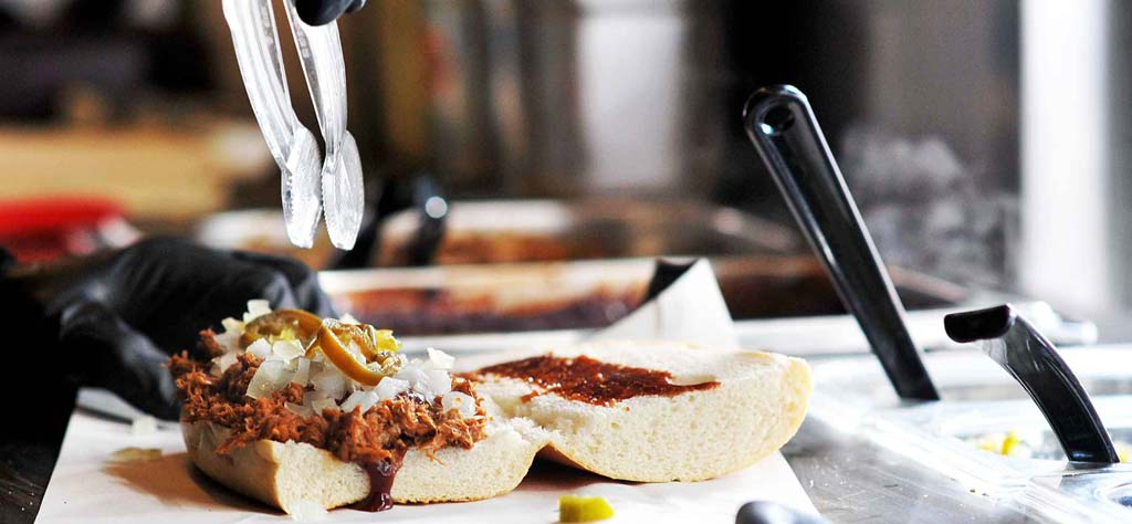 Frisch belegtes RibWich lecker