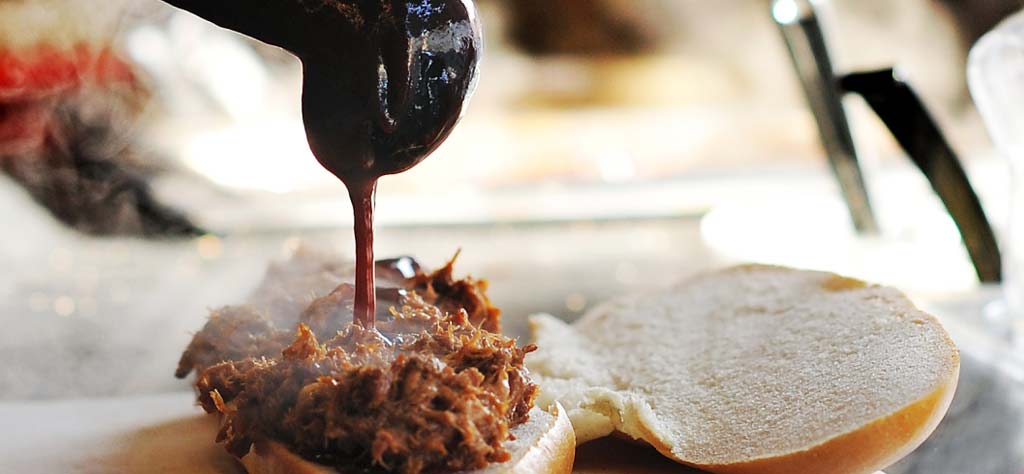 RibWich mit Sauce